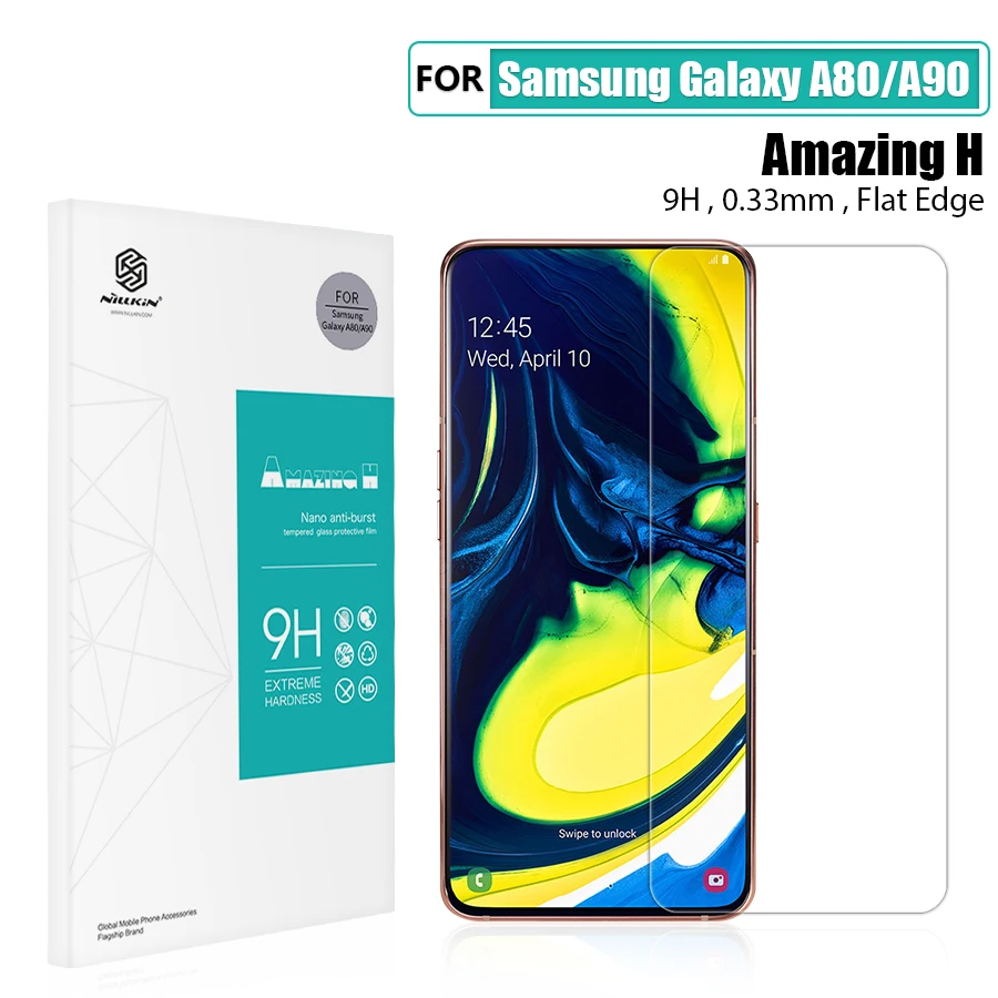 Защитная пленка для экрана NILLKIN Amazing H/H + PRO 9H samsung galaxy a80 версия 2019 | Мобильные