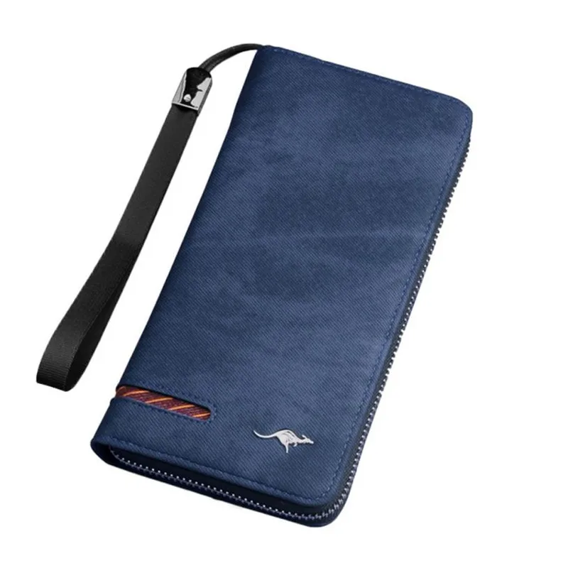 2021 Scrub Men Retro Zipper Long Wallets Leather Card Holders Hand Cluth Bag Coin Purse Carteras Wallet Luxury Brand | Багаж и сумки