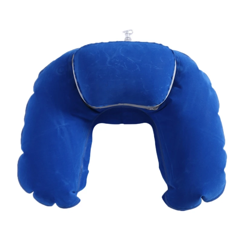 U образная дорожная надувная подушка для шеи Автомобильная головы Мягкая