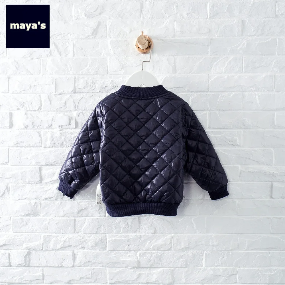 Mayas/однотонные зимние теплые детские парки модная Осенняя крутая куртка для