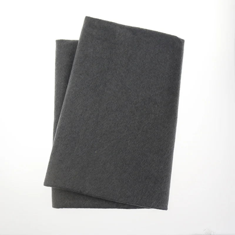 Dark Grey 90x92 см мягкая фетровая ткань чистый цвет нетканые DIY Швейные игрушки, ремесла куклы для новогоднего украшения дома 1,5 мм толстый фетр 1 лист - Цвет: Dark Grey
