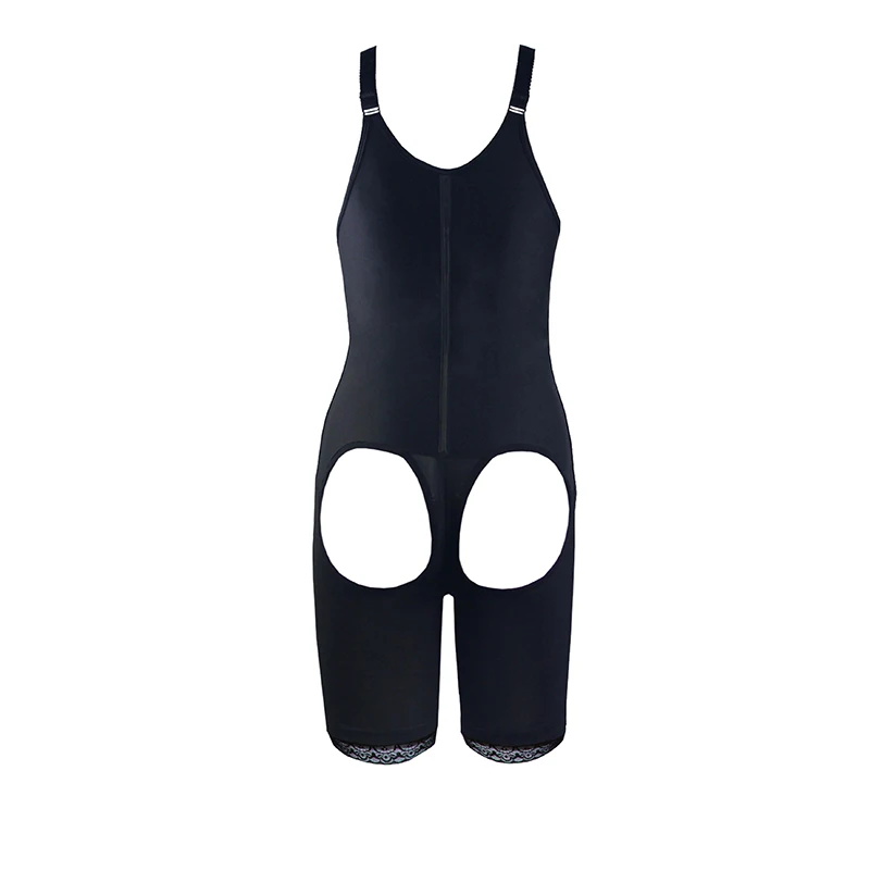 Plus Size XS-3XL Women's Butt Lifter Thigh Slimming Cinchers Sexy Color Black Underbust Corset Powernet Shapewear Body Shaper