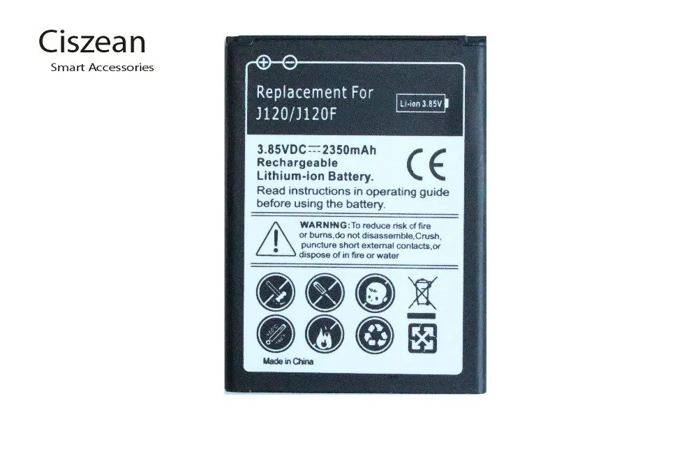 1x2350 мАч EB BJ120CBE / BJ120BBE сменная батарея для Samsung Galaxy 2016 Edition J1 SM J120 J120A j120A|battery for