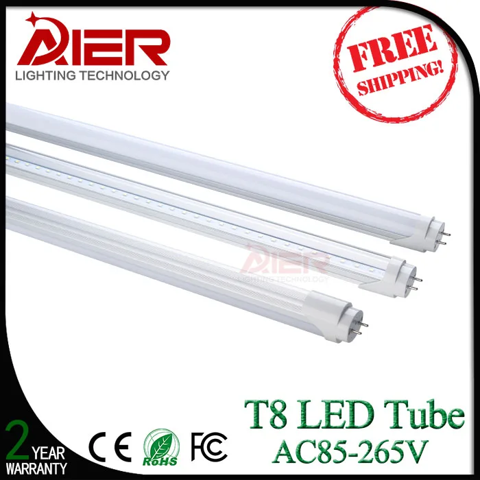 4ft led флуоресцентные трубки 1200 мм t8 светодиодные 22 Вт высокого качества 2 года