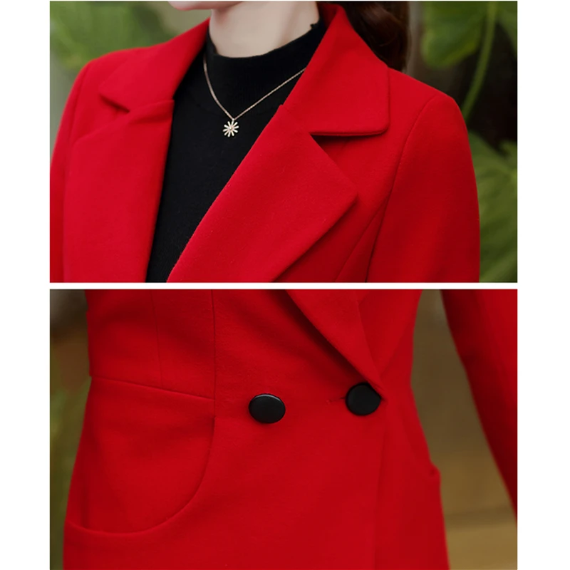Модные студенческий жакет Осенние женские топы имитация Кашемирового Пальто