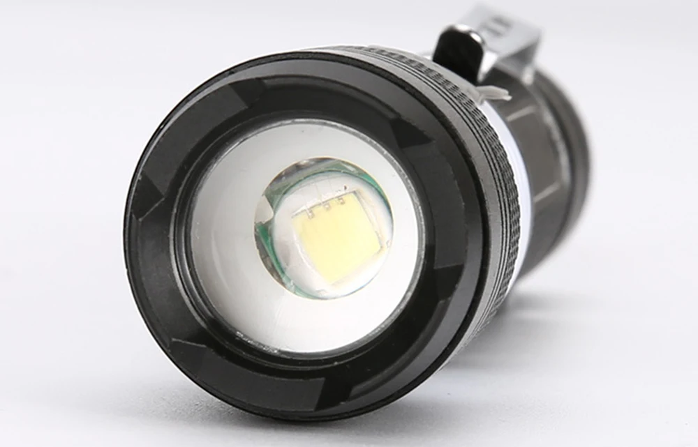 Светодиодный фонарик с зарядкой от USB, супер яркий, водонепроницаемый, Sidelight, 6 режимов, многофункциональный фонарь, поддержка зума, аккумулятор 18650