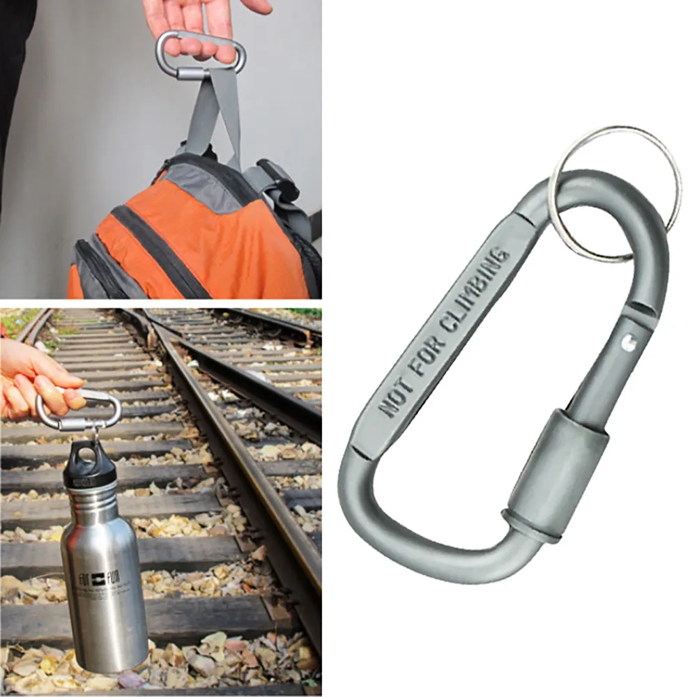 Карабин винтовой замок крючок для бутылки с пряжкой висячий брелок ключей