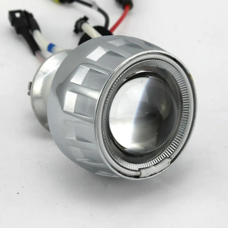 2 5 дюймовый 35 Вт HID биксеноновый объектив для проектора красный дьявол глаза Purpl