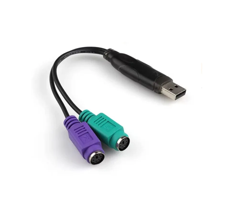 USB папа 6 Pin PS2 для PS/2 Женский Удлинительный кабель Y сплиттер адаптер Разъем
