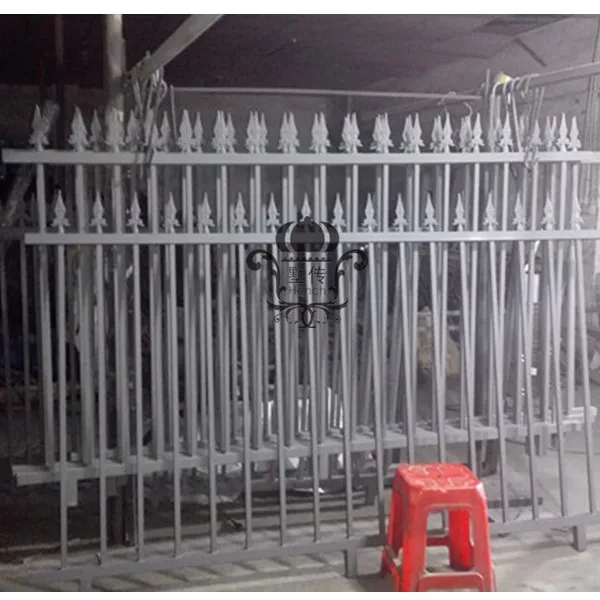 Ограждение для сада черное Современное украшение из Драпированного железа 8