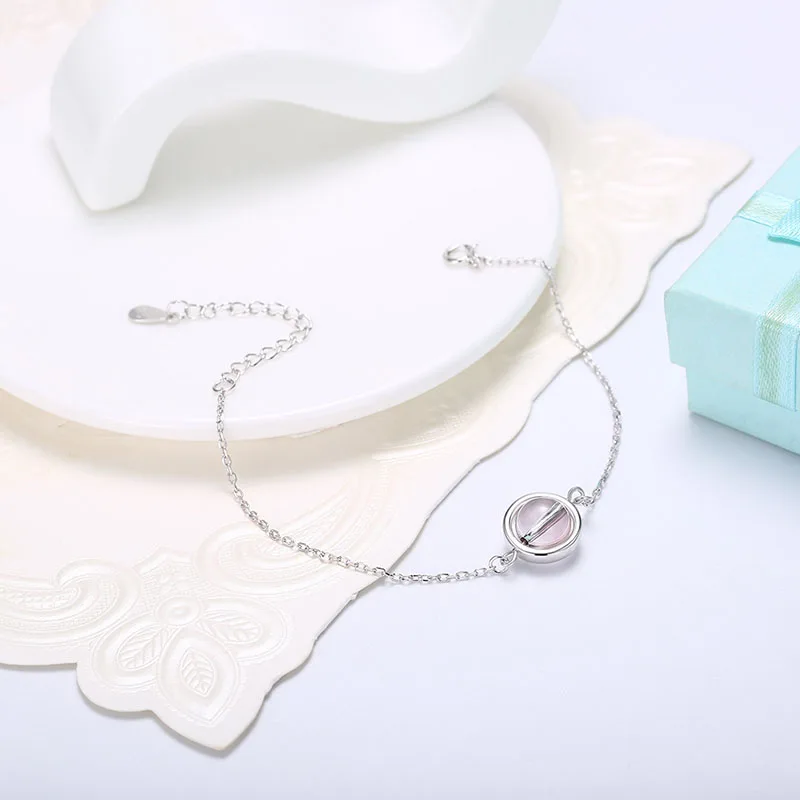 Прекрасный шар браслет кристалл от Swarovski с 925 пробы Серебряный браслет браслеты бусины аксессуары качественная бижутерия подарок