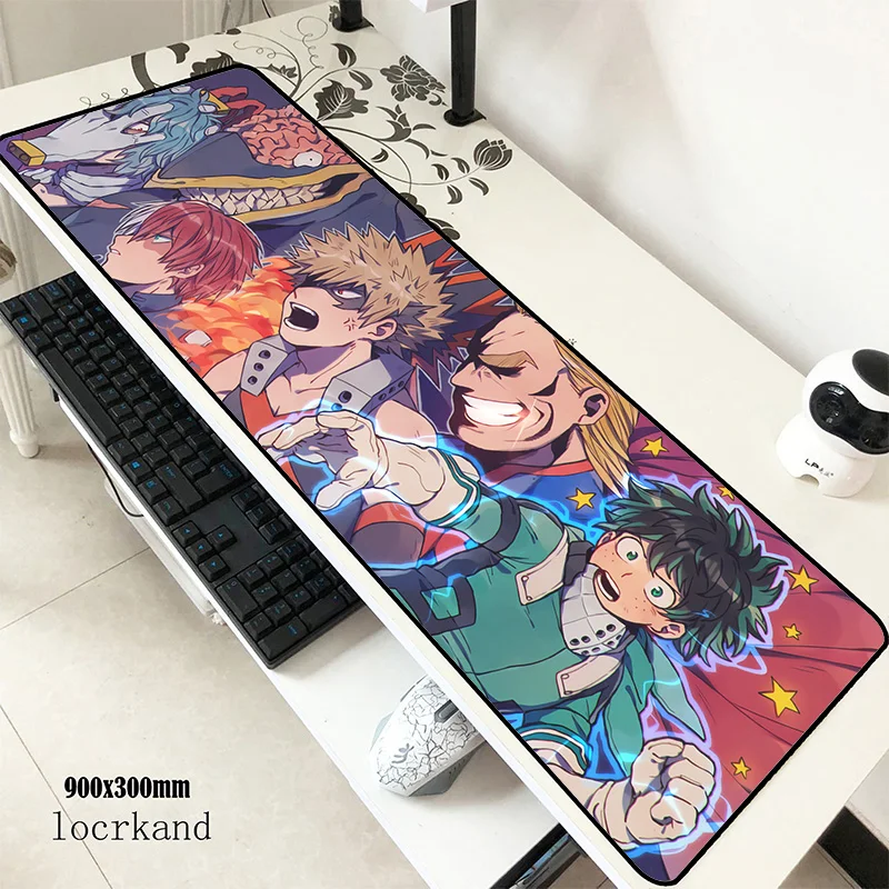 Коврик для мыши my hero Academy 900x300x3 мм гелевый игровой коврик для мыши большая клавиатура Коврик для мыши на день рождения Аксессуары для геймеров коврик для мыши