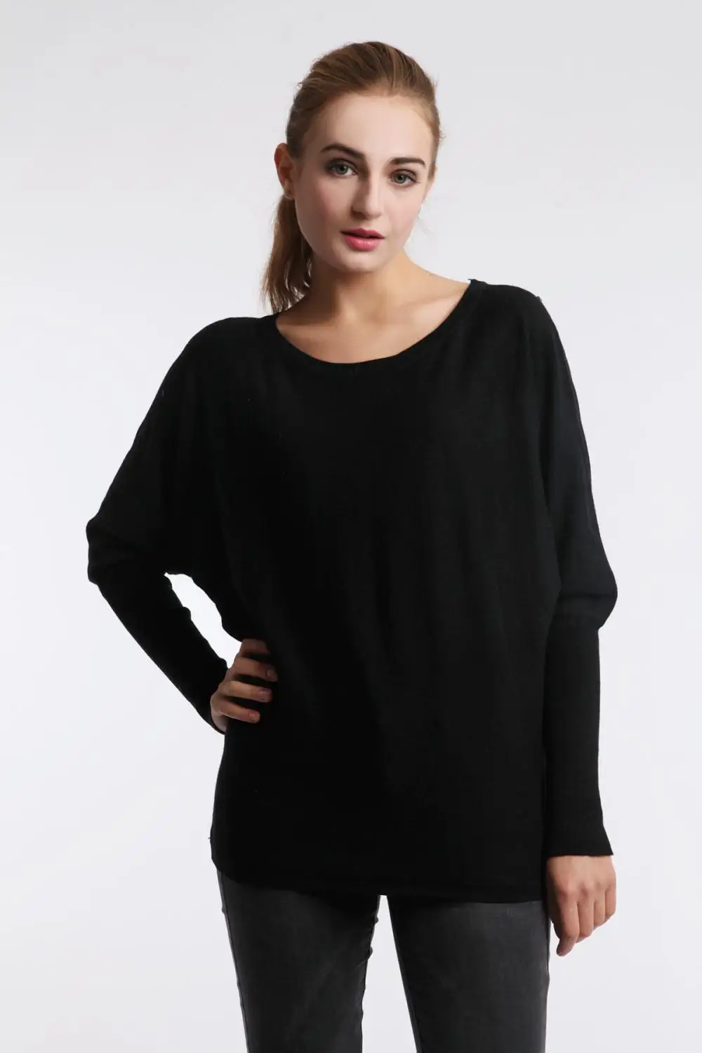214High Quality More colors Autumn Winter 2014 NEW European Style Women Fashion Outwear Pullovers Knitted Cashmere Sweater XXXL |
