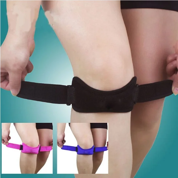 New Newest Adjustable Magnetic Neoprene Knee Support Brace Velcro Strap Protector Patella Tendon Brace Support Wrap Sports Gym