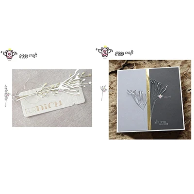 Branch and flower Свинья, для рукоделия, металлические режущие штампы, высечки, пресс-форма, фруктовые ветки, листья, скрапбук, бумага, ремесло, нож, форма, лезвие, трафареты, штампы - Цвет: Branch and flower