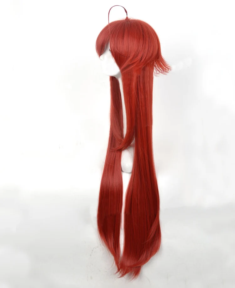 Длинные винно красные волосы DxD Rias Gremory 100 см термостойкие косплей парик +