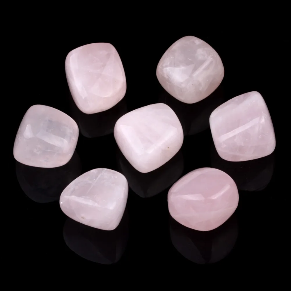 

Набор из 7 камней в виде чакр, розовый, кварцевый кристалл, полудрагоценный камень, искусственные кристаллы TS0003