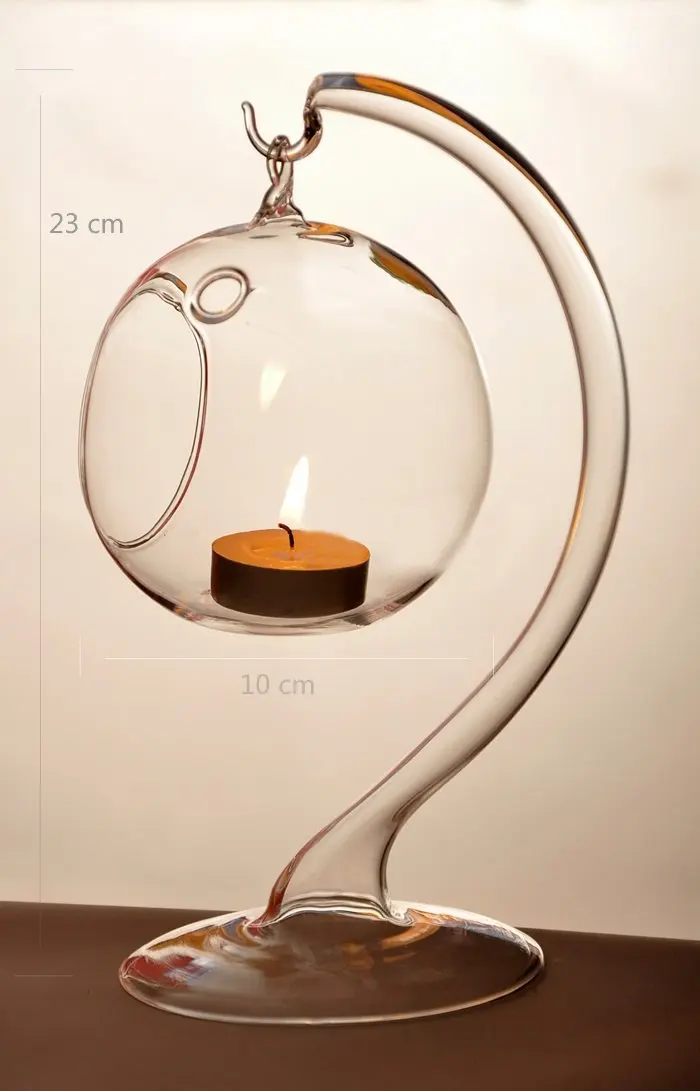 Стеклянная ваза для цветов гидропонный Террариум подсвечник в форме бутылки