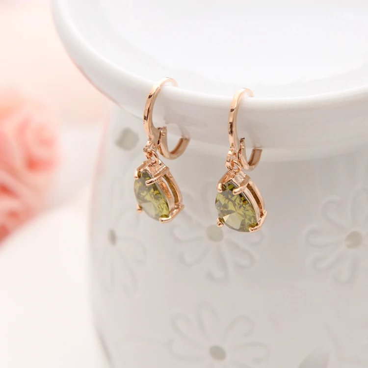 Модные Длинные овальные висячие серьги ZHOSHI для женщин серьги-подвески золотого