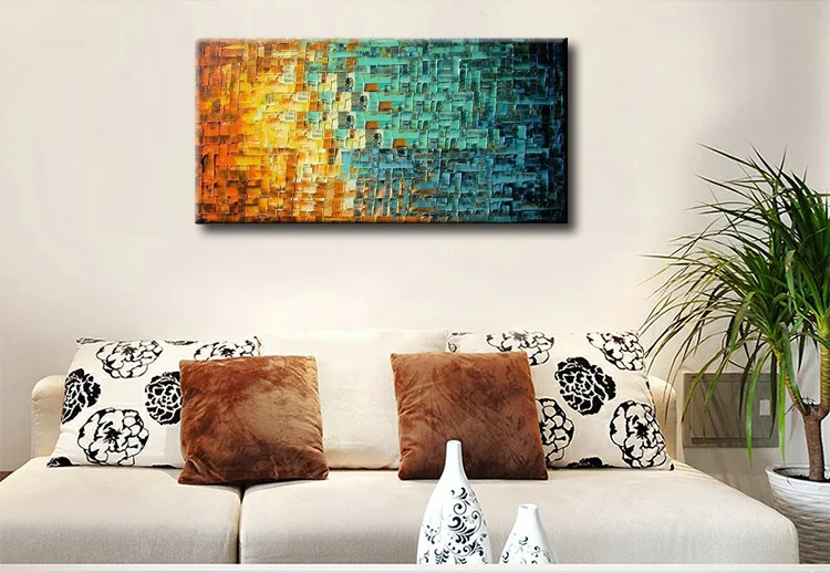 Everfun Книги по искусству 100% ручная роспись Большой Картины Настенный декор холст