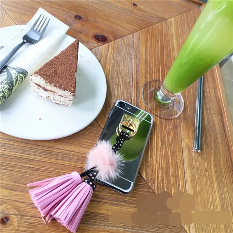 Для Samsung Galaxy s5 s6 s7 edge plus note 3 4 5 корея Роскошные Симпатичные Фокс Меховые помпоны