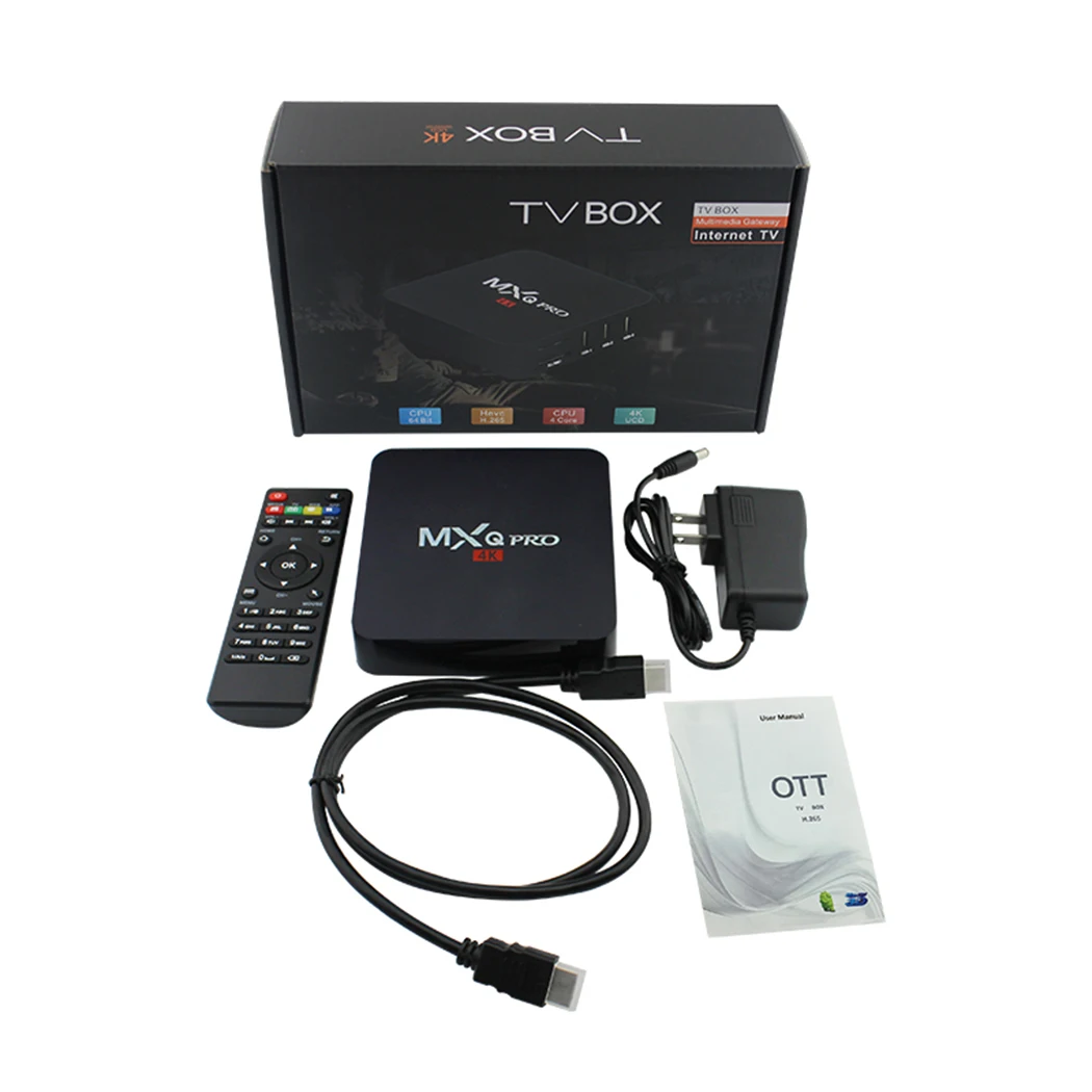 MXQ PRO ТВ коробка 4 К Android 7 1 Smart Reciever Amlogic S905X Quad Core ГБ 8 2 ГГц Wi Fi Декодер каналов
