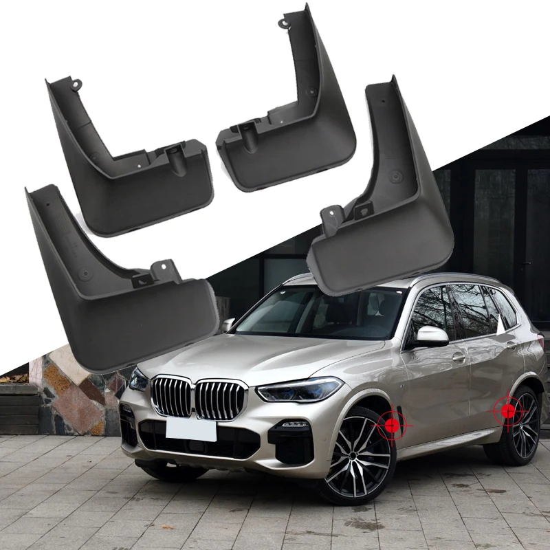 

4 шт., пластиковые Брызговики для BMW X5 G05 M Sport 2019 2020 2021