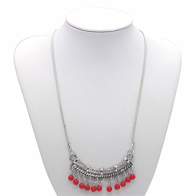 Ожерелье Olaru в богемном стиле женское винтажное ювелирное изделие с камнями