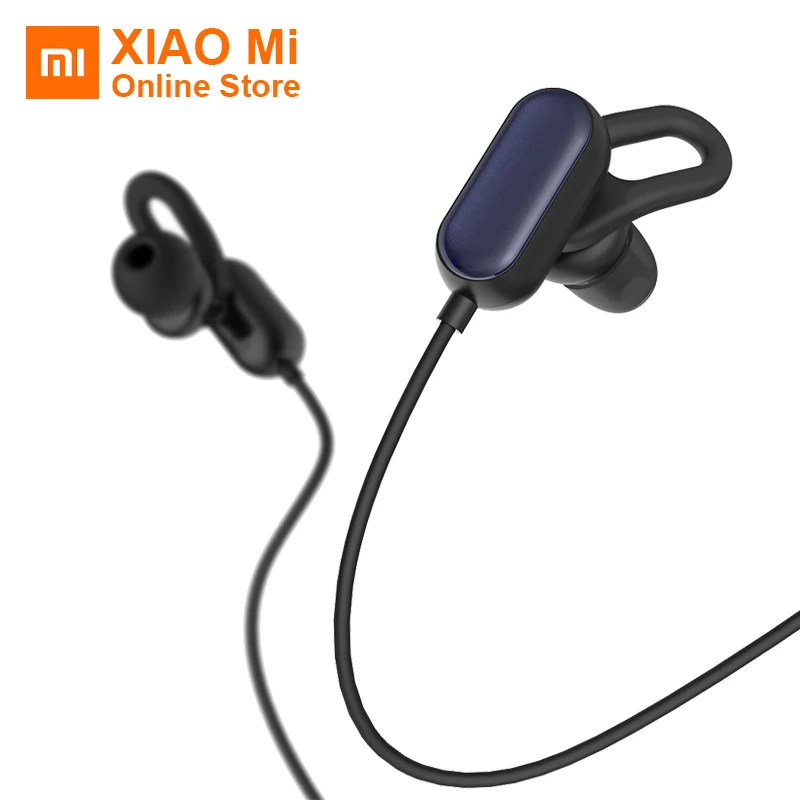 Оригинальная Xiaomi mi Спортивная bluetooth-гарнитура Youth Edition Xiao mi Беспроводная Bluetooth 4,1 с микрофоном IPX4 Водонепроницаемая 5 вкладышей