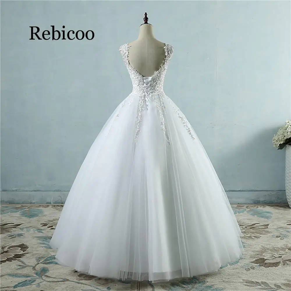 Женское длинное платье с v образным вырезом Rebicoo белое цвета слоновой кости