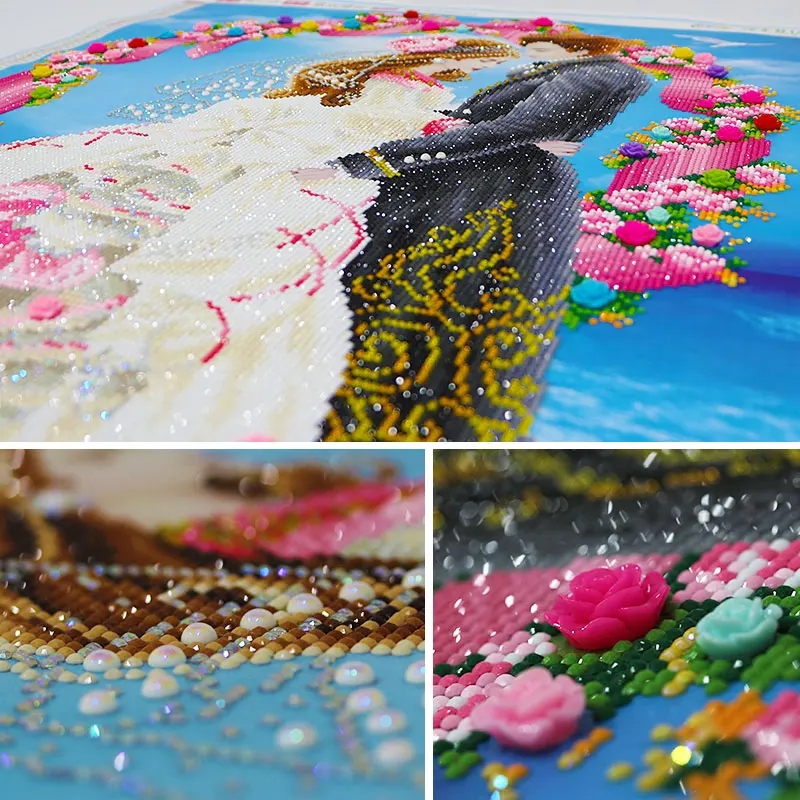 Особой формы дрель 5D сделай сам алмазная вышивка круглые стразы Алмазная