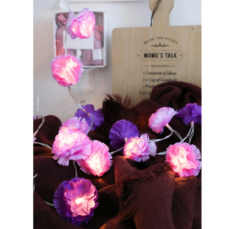 10/20LED цветок строка светильник рождественские свитеры с напольный Фея для дома