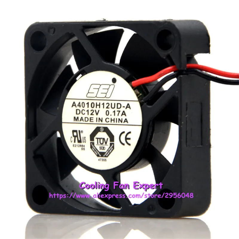 SEI A4010H12UD-A DC 12V 0.17A 4010 4 см 40*40*10 мм 2 провода VCR мини оборудование для рассеивания