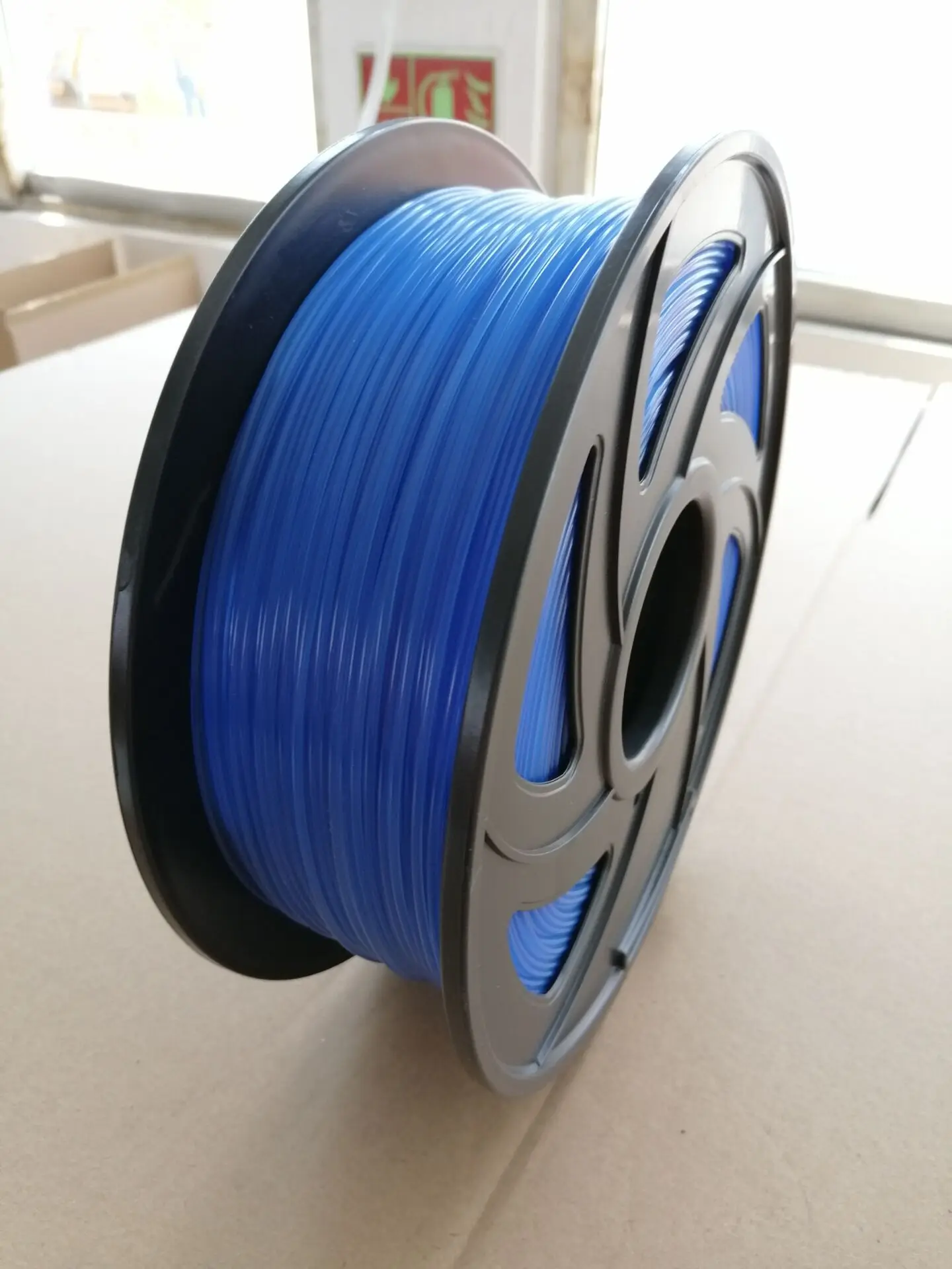 Transparent blue 3d принтер 1 кг 1,75 мм PLA нити печатные материалы красочные для 3d принтер Экструдер ручка Радуга пластиковые аксессуары красный серый - Цвет: Transparent blue