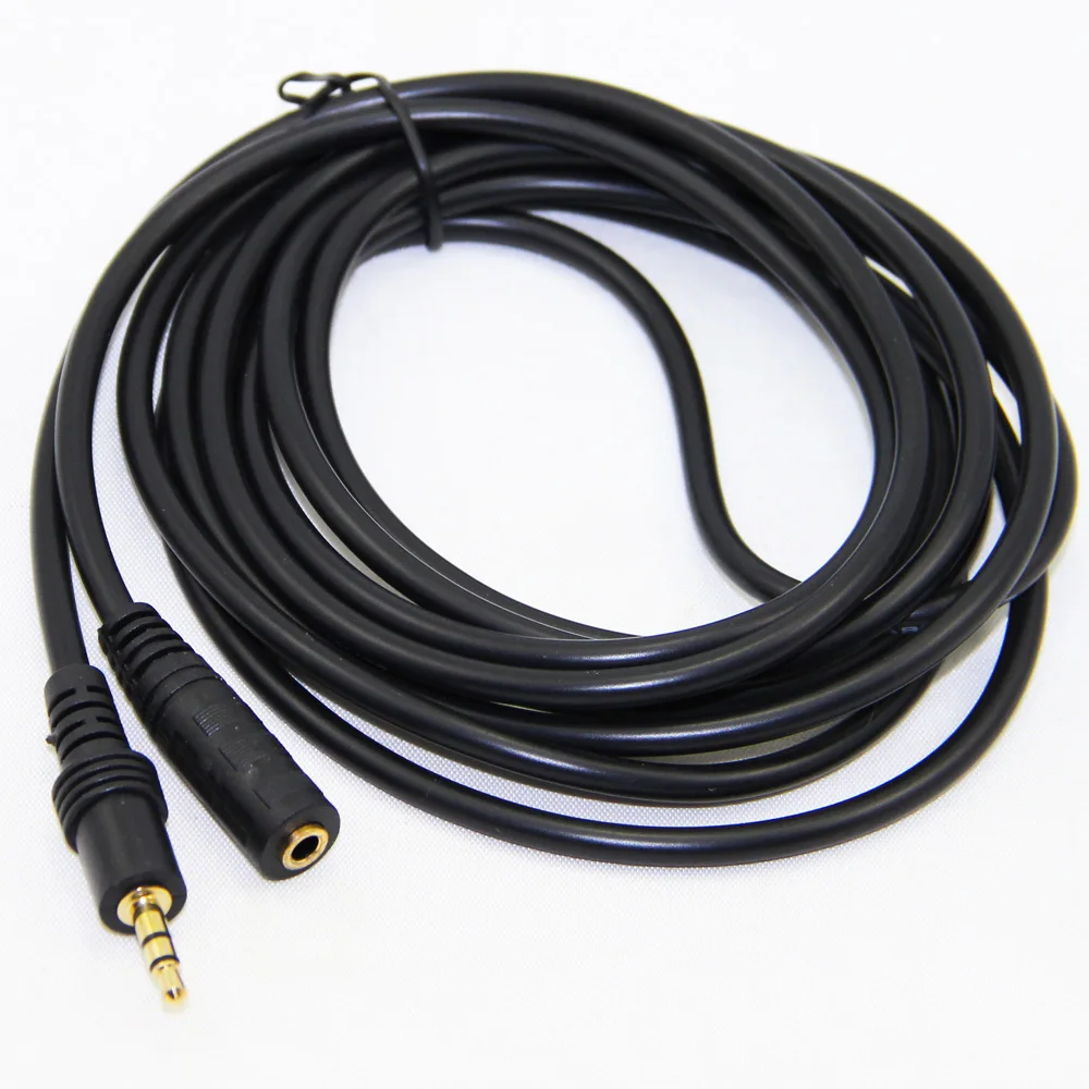 Позолоченный 3 5 мм аудио удлинитель kabel папа к женскому M/F кабель для наушников