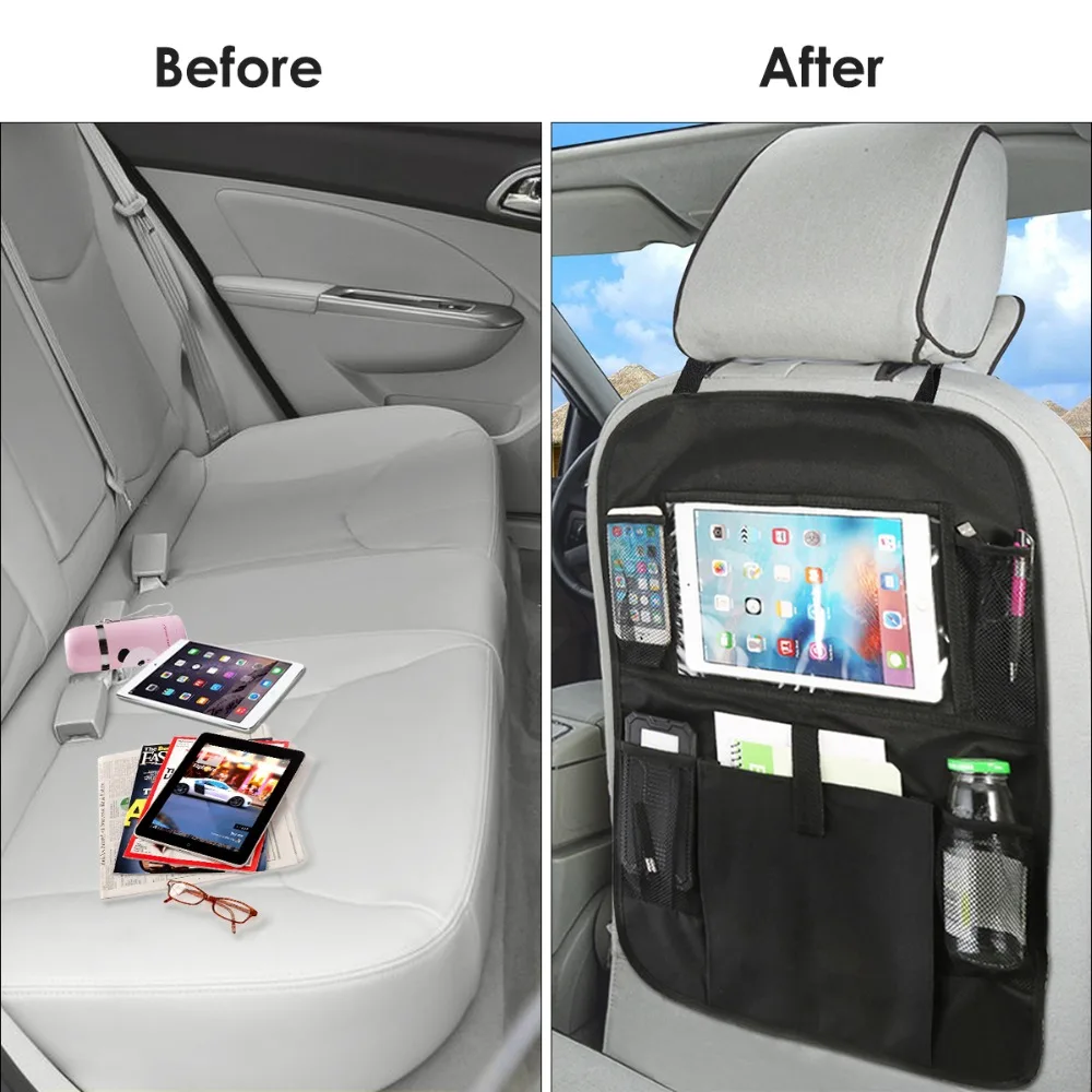 Авто защита на заднюю часть сиденья органайзер заднее сиденье автомобиля 2