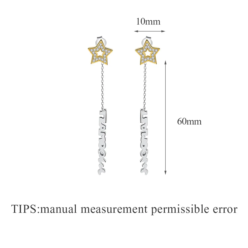 Женские длинные серьги подвески SA SILVERAGE вечерние из настоящего серебра 925 пробы с