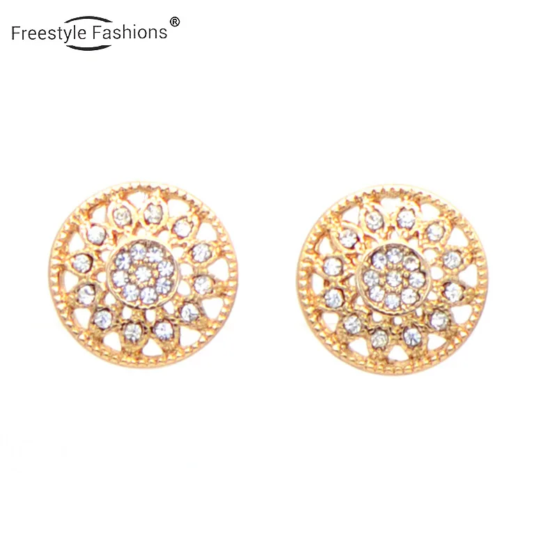 Модные Классические круглые серьги-гвоздики для женщин | Украшения и аксессуары