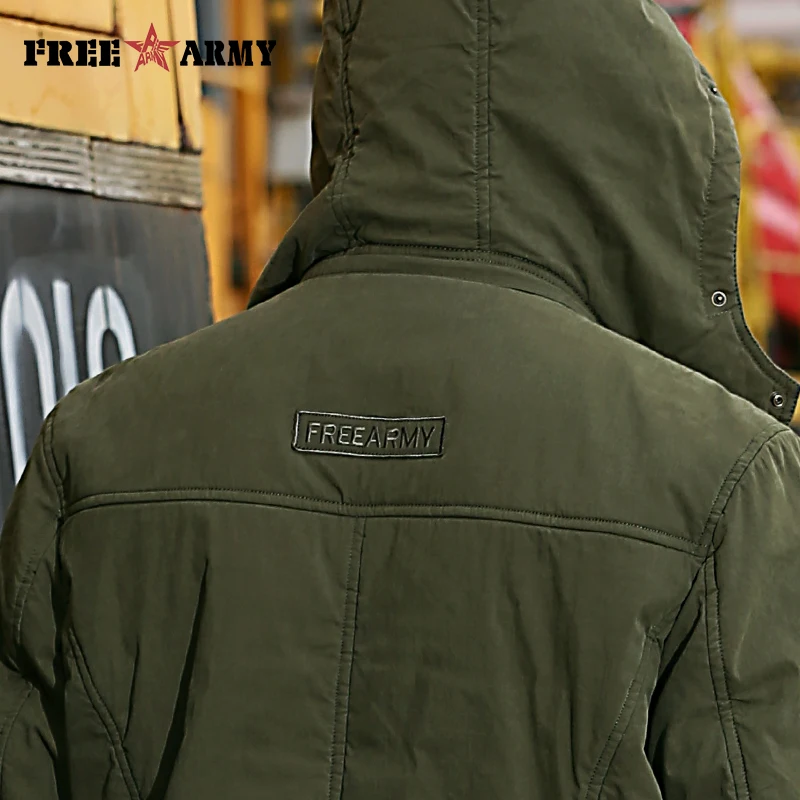 Brand Quality Hooded Jacket Men Winter Thicken Coat Hat Detachable Solid Cotton Jacket Men's Parkas Outwear Plus Size Ms-001