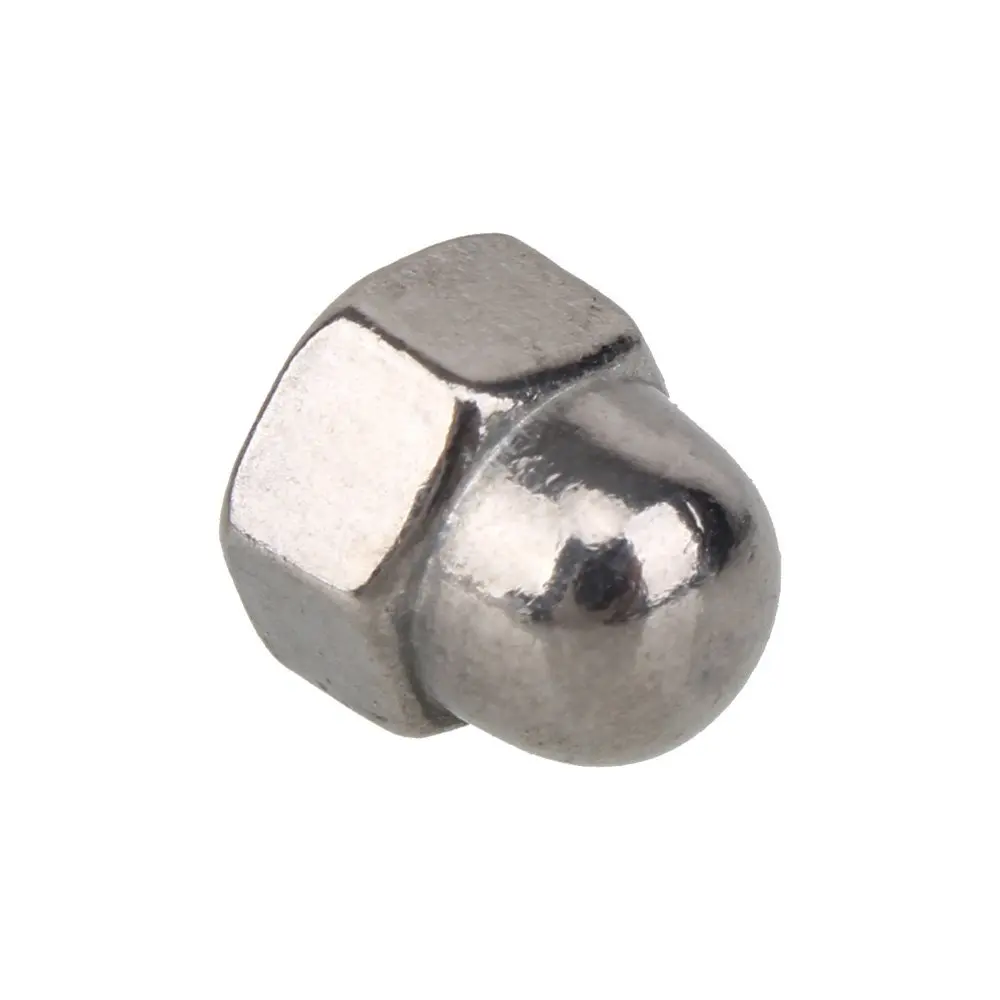 Серебряный Нержавеющая сталь желудь с полукруглой головкой шестигранные гайки
