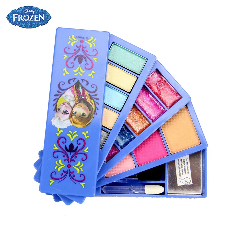 Disney Замороженные Набор детской косметики девушка игрушка Макияж Box дом Eye Shadow Blush