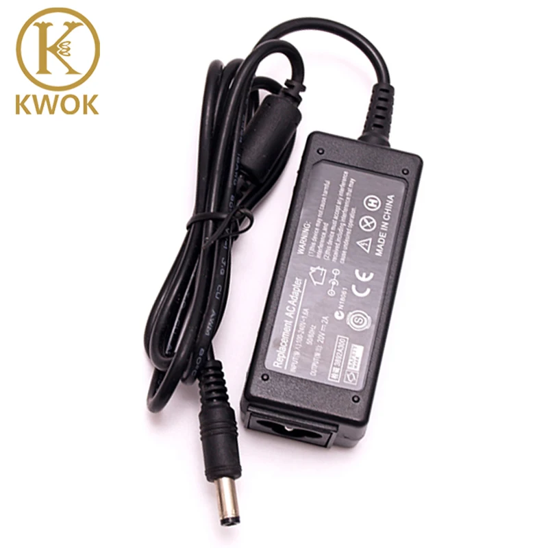 

Free DHL/Fedex 50pcs/Lot 20V 2A AC Power Laptop Adapter Charger For Lenovo IdeaPad U150 S9 S10 M9 M10 U260 U310 Power Supply