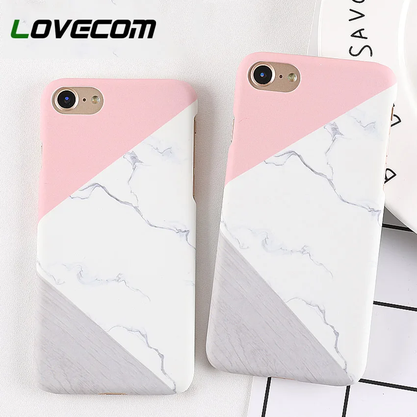 Чехол для телефона LOVECOM для iPhone XR XS Max 6, 6 S, 7, 8 Plus, 5, 5S, SE, X, Мраморная матовая жесткая задняя крышка для телефона