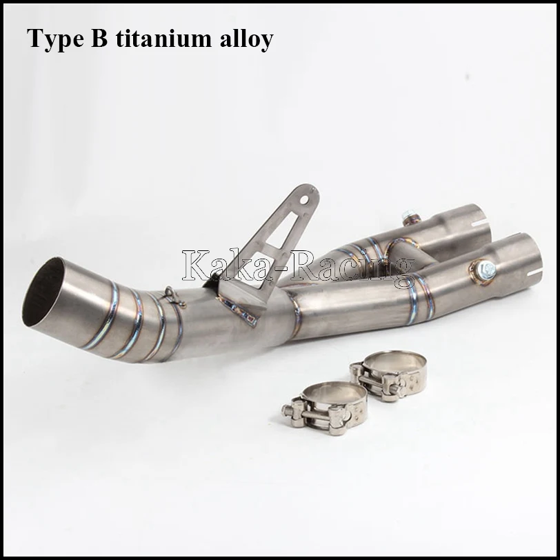 MT10 Titanium alloy Modified Motorcycle Exhaust Muffler middle link Pipe Mid tube slip on for Yamaha MT-10 FZ-10 2015 2016 2017 |