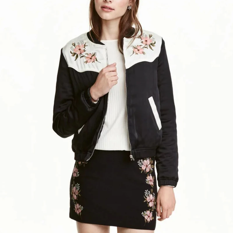 Новый женский мода европейский цветочные вышивка папку хлопок лоскутное