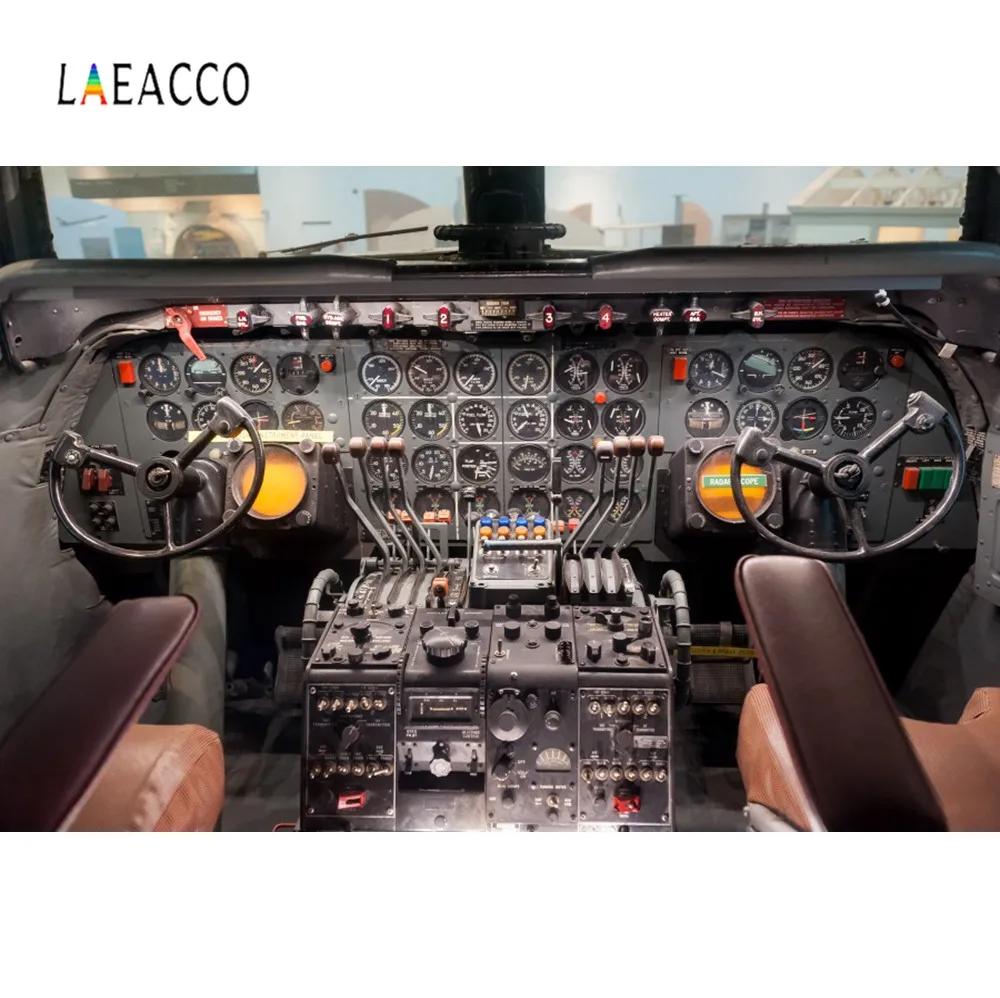 Laeacco самолет приборной панели шкафа Fly Baby Portrait Interior фотографии фоны для