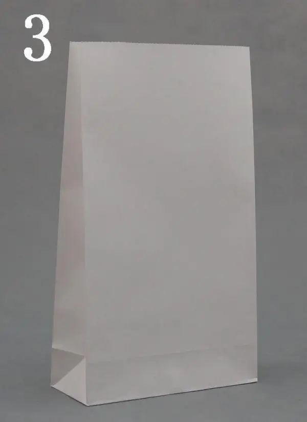 

Пакеты для покупок из белой бумаги, 23x12x7,5 см, 50 шт./лот