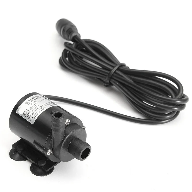 DC 12V 280L/H водяной насос, мини Бесщеточный Водяной насос, погружной двигатель, простой в эксплуатации