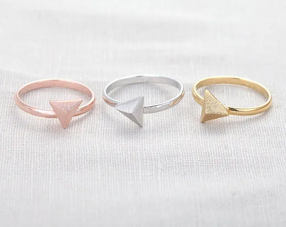 

Fashion triangle rings, Silver plated rings for women