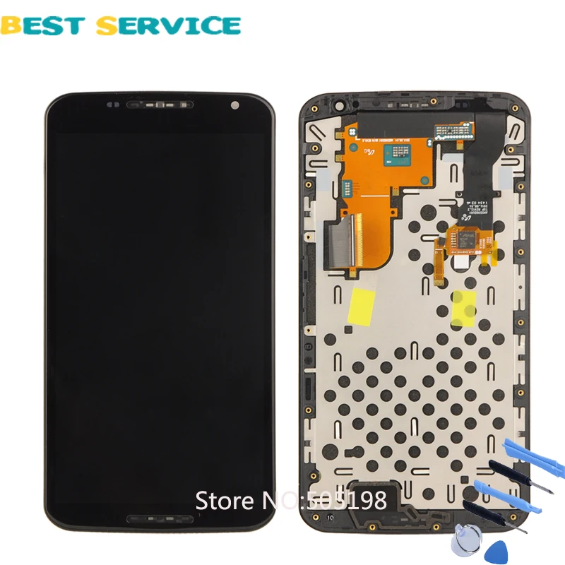 100% протестированный ЖК-дисплей для Nexus 6 экран Motorola Moto XT1100 XT1103 сенсорный с рамкой